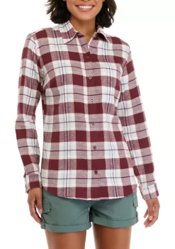 Best Sale 🥰 Ocean + Coast® Plaid Flannel Top ✔️ -Ocean & Coast Sales Store Belk 2123