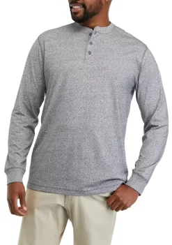 Best deal 😍 Ocean + Coast® Big & Tall Long Sleeve Jaspe Henley 👕 Shirt 🔔 -Ocean & Coast Sales Store Belk 213