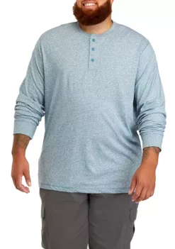 Best deal 😍 Ocean + Coast® Big & Tall Long Sleeve Jaspe Henley 👕 Shirt 🔔 -Ocean & Coast Sales Store Belk 215