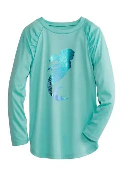 Brand new 👏 Ocean + Coast® 👧 Girls 7-16 Long Sleeve Swim Rash Guard 🛒