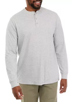 Best deal 😍 Ocean + Coast® Big & Tall Long Sleeve Jaspe Henley 👕 Shirt 🔔 -Ocean & Coast Sales Store Belk 216