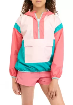 Buy ⭐ Ocean + Coast® 👧 Girls 7-16 Long Sleeve Windbreaker Jacket 🔔
