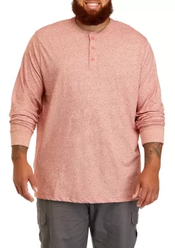 Best deal 😍 Ocean + Coast® Big & Tall Long Sleeve Jaspe Henley 👕 Shirt 🔔 -Ocean & Coast Sales Store Belk 217