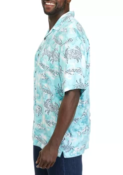 Budget 🥰 Ocean + Coast® Big & Tall Short Sleeve Camp 👚 Shirt 🤩 -Ocean & Coast Sales Store Belk 2189