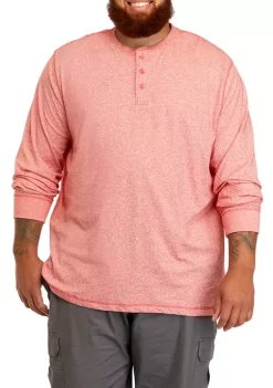 Best deal 😍 Ocean + Coast® Big & Tall Long Sleeve Jaspe Henley 👕 Shirt 🔔 -Ocean & Coast Sales Store Belk 219