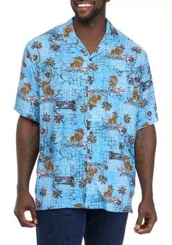 Budget 🥰 Ocean + Coast® Big & Tall Short Sleeve Camp 👚 Shirt 🤩 -Ocean & Coast Sales Store Belk 2190