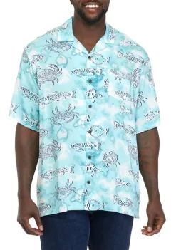 Budget 🥰 Ocean + Coast® Big & Tall Short Sleeve Camp 👚 Shirt 🤩 -Ocean & Coast Sales Store Belk 2191