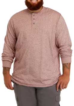 Best deal 😍 Ocean + Coast® Big & Tall Long Sleeve Jaspe Henley 👕 Shirt 🔔 -Ocean & Coast Sales Store Belk 220