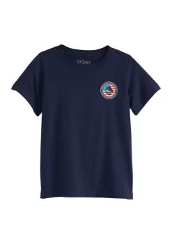 Best Sale 🧨 Ocean + Coast® Boys 4-7 Short Sleeve Cotton Graphic T-Shirt 🔥