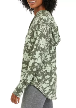 Discount 🧨 Ocean + Coast® 👩 Women's Long Sleeve Printed Seamed Hoodie 🌟 -Ocean & Coast Sales Store Belk 2218