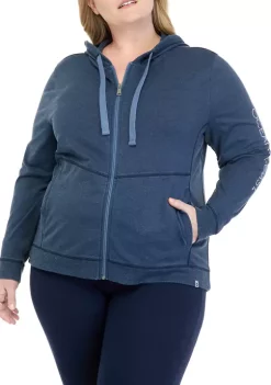 Outlet ❤️ Ocean + Coast® Plus Size Lightweight Full Zip Washed Hoodie 👍 -Ocean & Coast Sales Store Belk 2241