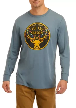 Wholesale 🔔 Ocean + Coast® Long Sleeve Holiday Graphic T-Shirt ⌛ -Ocean & Coast Sales Store Belk 226