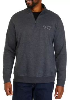 Promo 🧨 Ocean + Coast® Big & Tall Fleece Quarter Zip 👕 Shirt ⌛ -Ocean & Coast Sales Store Belk 299