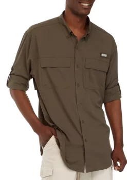 Outlet ✨ Ocean + Coast® Men's Long Sleeve Fishing 👚 Shirt 🥰 -Ocean & Coast Sales Store Belk 322