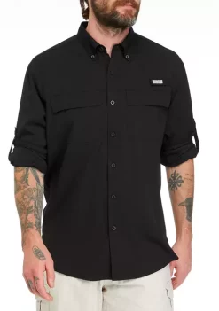 Outlet ✨ Ocean + Coast® Men's Long Sleeve Fishing 👚 Shirt 🥰 -Ocean & Coast Sales Store Belk 323