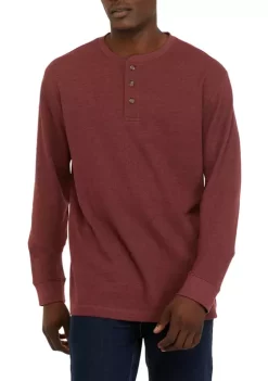 New ✔️ Ocean + Coast® Long Sleeve Thermal Henley 👚 Shirt 🔥 -Ocean & Coast Sales Store Belk 38