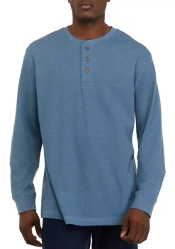 New ✔️ Ocean + Coast® Long Sleeve Thermal Henley 👚 Shirt 🔥 -Ocean & Coast Sales Store Belk 42