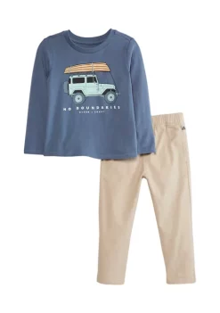 Budget 🤩 Ocean + Coast® Toddler Boys Graphic T-Shirt and Pant Set 🤩