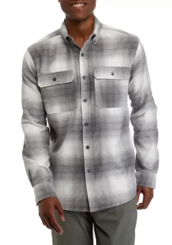 Cheapest 😍 Ocean + Coast® Men's Long Sleeve Flannel 👕 Shirt 🎁