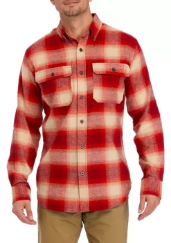 Cheapest 😍 Ocean + Coast® Men's Long Sleeve Flannel 👕 Shirt 🎁 -Ocean & Coast Sales Store Belk 49