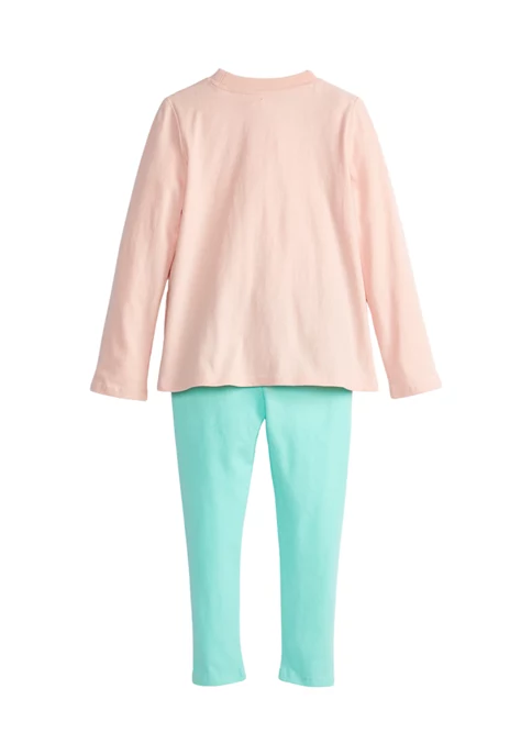 Cheap ✨ Ocean + Coast® Toddler 👧 Girls Long Sleeve Graphic T-Shirt Set 🎁 5 Cheap ✨ Ocean + Coast® Toddler 👧 Girls Long Sleeve Graphic T-Shirt Set 🎁 - Image 3