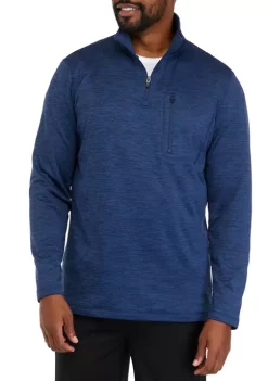 Promo 🎉 Ocean + Coast® Big & Tall 1/4 Zip Grid Fleece Sweatshirt 🔔