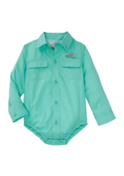 Deals 👏 Ocean + Coast® Baby Boys Solid Fishing Bodysuit 🥰 -Ocean & Coast Sales Store Belk 568