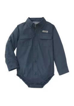 Deals 👏 Ocean + Coast® Baby Boys Solid Fishing Bodysuit 🥰 -Ocean & Coast Sales Store Belk 570