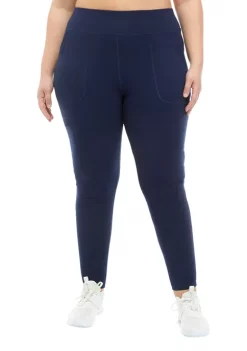Budget ⭐ Ocean + Coast® Plus Size Pocketed Leggings 🎁 -Ocean & Coast Sales Store Belk 709