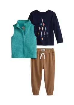 Best Pirce 🛒 Ocean + Coast® Baby Boys Sweater Vest, 👕 Shirt and Pant Set 👏 -Ocean & Coast Sales Store Belk 784
