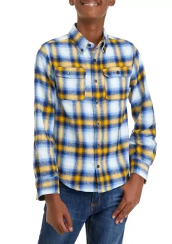 Brand new ❤️ Ocean + Coast® Boys 8-20 Long Sleeve Plaid Flannel 👕 Shirt ❤️ -Ocean & Coast Sales Store Belk 807