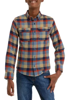 Brand new ❤️ Ocean + Coast® Boys 8-20 Long Sleeve Plaid Flannel 👕 Shirt ❤️ -Ocean & Coast Sales Store Belk 808