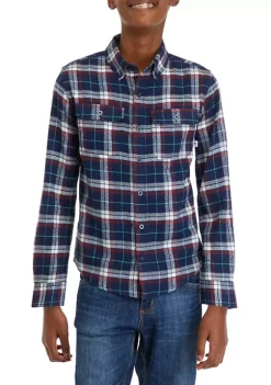 Brand new ❤️ Ocean + Coast® Boys 8-20 Long Sleeve Plaid Flannel 👕 Shirt ❤️ -Ocean & Coast Sales Store Belk 813