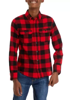 Brand new ❤️ Ocean + Coast® Boys 8-20 Long Sleeve Plaid Flannel 👕 Shirt ❤️ -Ocean & Coast Sales Store Belk 815