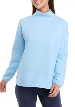 Flash Sale 💯 Ocean + Coast® 👩 Women's Long Sleeve Quilted Turtleneck Sweater 😉 -Ocean & Coast Sales Store Belk 822