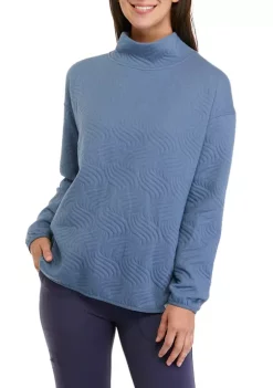 Flash Sale 💯 Ocean + Coast® 👩 Women's Long Sleeve Quilted Turtleneck Sweater 😉 -Ocean & Coast Sales Store Belk 823