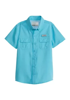 Hot Sale 🔥 Ocean + Coast® Boys 8-20 Short Sleeve Fishing 👚 Shirt 🔥 -Ocean & Coast Sales Store Belk 856