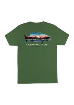 Buy ⭐ Ocean + Coast® Big & Tall Short Sleeve Fish Graphic T-Shirt ✨