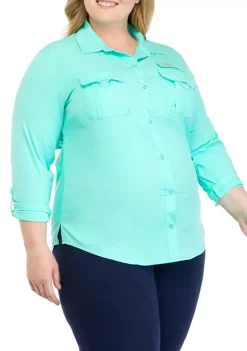 Wholesale ⌛ Ocean + Coast® Plus Size Long Sleeve Fishing 👕 Shirt 😀
