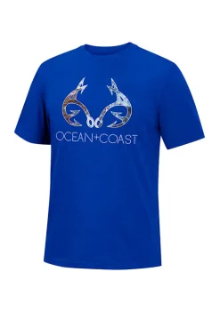 Coupon 😍 Ocean + Coast® X RealTree Big & Tall Short Sleeve Graphic T-Shirt 😉
