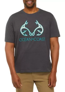 Coupon 😍 Ocean + Coast® X RealTree Big & Tall Short Sleeve Graphic T-Shirt 😉 -Ocean & Coast Sales Store Belk 932