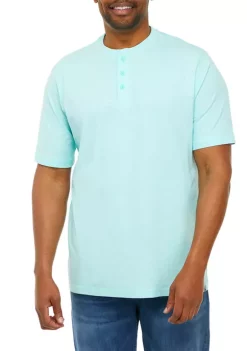 Best Pirce 🥰 Ocean + Coast® Big & Tall Short Sleeve Henley 👚 Shirt 😀 -Ocean & Coast Sales Store Belk 977