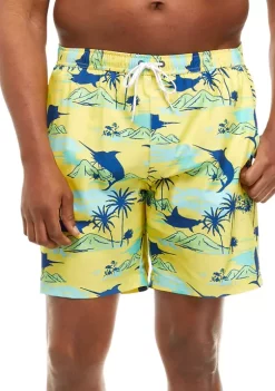 Brand new 🌟 Ocean + Coast® Big & Tall Printed Swim Trunks 🤩 -Ocean & Coast Sales Store Belk 995